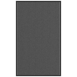 VidaXL Rohožka Stripe Čern&aacute; a &scaron;ed&aacute; 90x150 cm