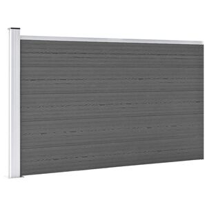 vidaXL Zahradn&iacute; plot WPC 175 x 105 cm &scaron;ed&yacute;