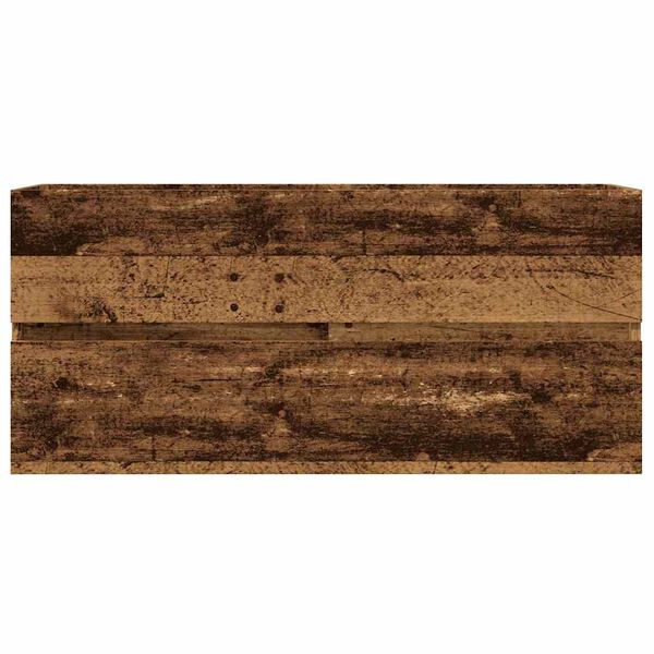 vidaXL Skř&iacute;ňka pod umyvadlo old wood 100x38,5x45 cm kompozitn&iacute; dřevo