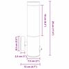 vidaXL Venkovní nástěnné svítidlo Černá 12 x 7.5 x 29 cm Nerezová ocel