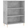 vidaXL Skř&iacute;ň highboard betonově &scaron;ed&aacute; 69,5x34x180 cm kompozitn&iacute; dřevo