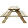 vidaXL Dětský piknikový stůl 89 x 89,6 x 50,8 cm borovice