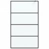 vidaXL Sprchov&aacute; z&aacute;stěna walk-in čern&aacute; 115 x 195 cm ml&eacute;čn&eacute; ESG sklo