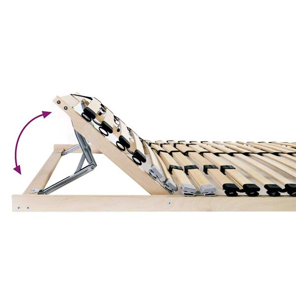 vidaXL Lamelový rošt s čelo Hnědá 70 x 190 cm Masivní bukové dřevo