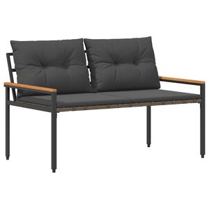 vidaXL Venkovn&iacute; lavice 2 -Seater 116 x 67,5 x 72 cm polyratan