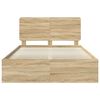 vidaXL R&aacute;m postele s čelo Sonoma 160 x 200 cm Masivn&iacute; borov&eacute; dřevo