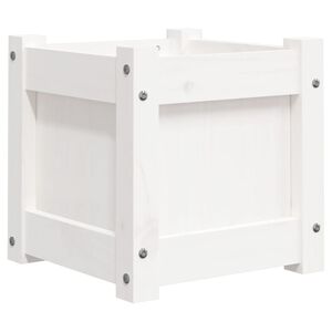 vidaXL Zahradn&iacute; truhl&iacute;k b&iacute;l&yacute; 31 x 31 x 31 cm masivn&iacute; borovice