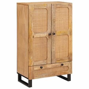vidaXL Vysok&yacute; bufet Hněd&aacute; 40 x 33 x 110 cm Masivn&iacute; mangov&eacute; dřevo