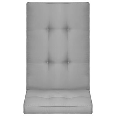 vidaXL Podušky na zahradní židle 2 ks šedé 120 x 50 x 5 cm