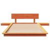 vidaXL R&aacute;m postele Hněd&aacute; 75 x 190 cm dřevo