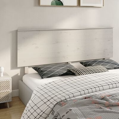 vidaXL Čelo postele bílé 184 x 6 x 82,5 cm masivní borovice
