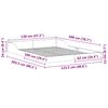 vidaXL Rám postele Bílá 120 x 200 cm Masivní borové dřevo