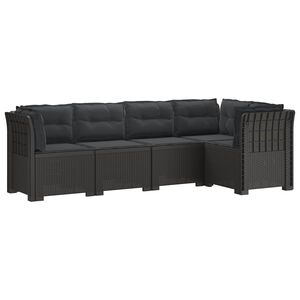 vidaXL 5-m&iacute;stn&eacute; Zahradn&iacute; Sofa s Pol&scaron;t&aacute;ři ve Vzhledu Ratan PP
