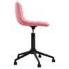 vidaXL Otočn&eacute; j&iacute;deln&iacute; židle 2 ks růžov&eacute; samet