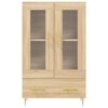 vidaXL Skříň highboard dub sonoma 69,5 x 31 x 115 cm kompozitní dřevo