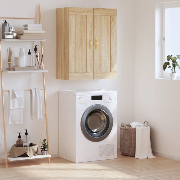 vidaXL N&aacute;stěnn&aacute; skř&iacute;ňka dub sonoma 69,5 x 34 x 90 cm kompozitn&iacute; dřevo