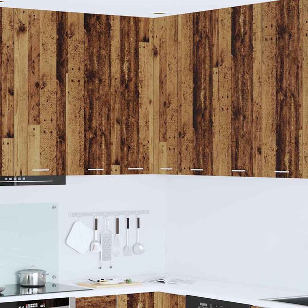 vidaXL Z&aacute;věsn&aacute; skř&iacute;ňka s &uacute;loži&scaron;těm Star&eacute; dřevo a b&iacute;l&aacute; 57 x 57 x 100 cm