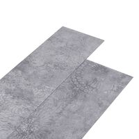 vidaXL Nesamolepicí PVC podlahová prkna 5,26 m² 2 mm cementově šedá