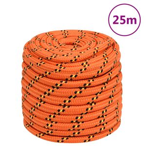 vidaXL Lodn&iacute; lano oranžov&eacute; 16 mm 25 m polypropylen