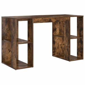 vidaXL Stůl Kouřov&yacute; dub Kompozitn&iacute; dřevo 130 x 50.5 x 75 cm