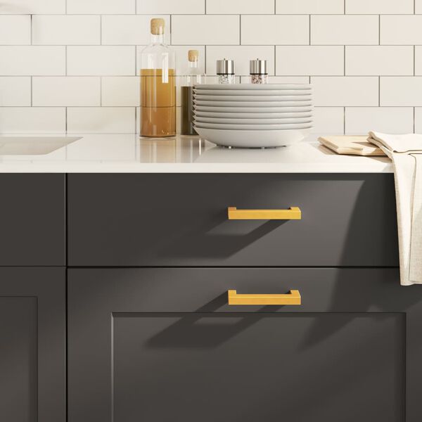 vidaXL N&aacute;bytkov&eacute; &uacute;chytky 10 ks zlat&eacute; 96 mm nerezov&aacute; ocel