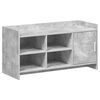 vidaXL Skř&iacute;ň na obuv Betonově &scaron;ed&aacute; 100 x 39,5 x 51 cm Kompozitn&iacute; dřevo