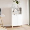 vidaXL Skř&iacute;ň highboard b&iacute;l&aacute; 60 x 36 x 110 cm kompozitn&iacute; dřevo