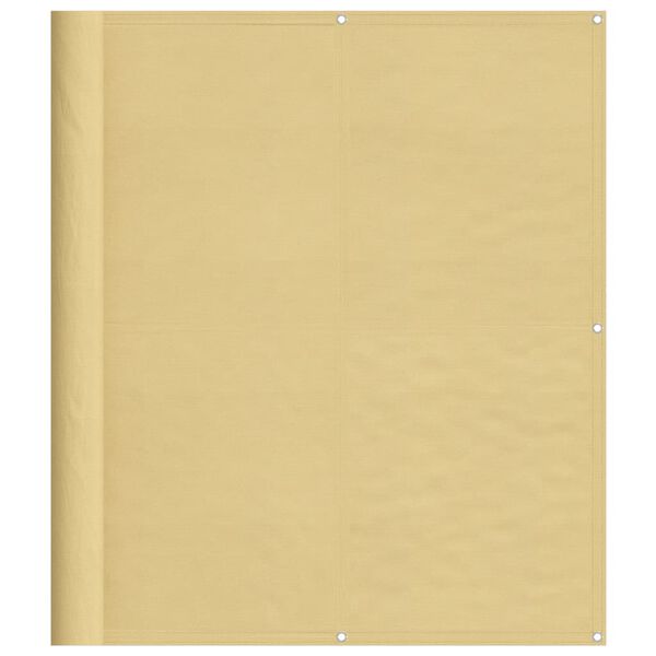 vidaXL Balkonov&aacute; z&aacute;stěna p&iacute;skov&aacute; 120 x 400 cm 100% polyester oxford