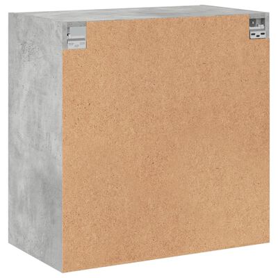 vidaXL Nástěnná skříňka skleněná dvířka betonově šedá 68x37x68,5 cm