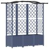 vidaXL Vyv&yacute;&scaron;en&yacute; z&aacute;hon s trel&aacute;ž&iacute; a střechou &Scaron;ed&yacute; 163 x 40 x 141 cm PP