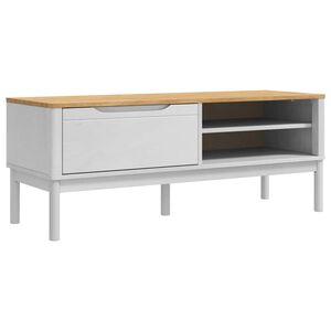 vidaXL Lavice do chodby FLORO B&iacute;l&aacute; 115 x 40 x 45 cm