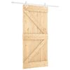vidaXL Posuvn&eacute; dveře 90 x 210 cm Masivn&iacute; borovicov&eacute; dřevo