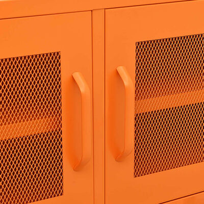 vidaXL TV skříňka oranžová 105 x 35 x 50 cm ocel
