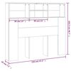 vidaXL Čelo postele s úložným prostorem dub sonoma 120 x 19 x 103,5 cm
