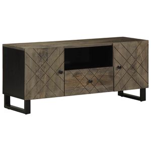 vidaXL TV skř&iacute;ňka čern&aacute; 105x33x46 cm masivn&iacute; mangovn&iacute;kov&eacute; dřevo