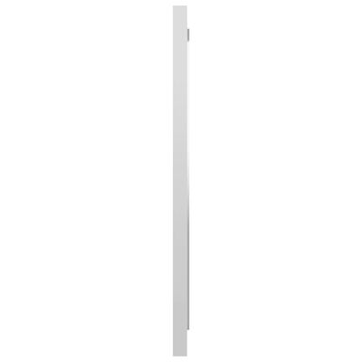vidaXL Koupelnové zrcadlo bílé vysoký lesk 40x1,5x37 cm dřevotříska