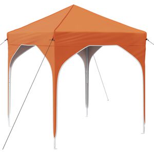 vidaXL P&aacute;rty stan s v&yacute;suvn&yacute;m st&aacute;nkem 194 x 194 x 245 cm Oranžov&aacute;