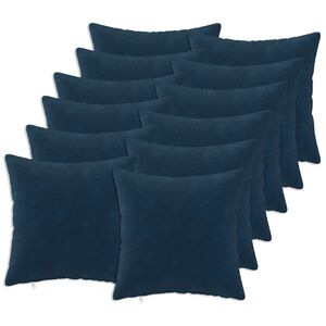 vidaXL Pol&scaron;t&aacute;ř 12 ks HEERLEN Modr&aacute; 40 x 40 cm Mikrovl&aacute;knov&aacute; fleece