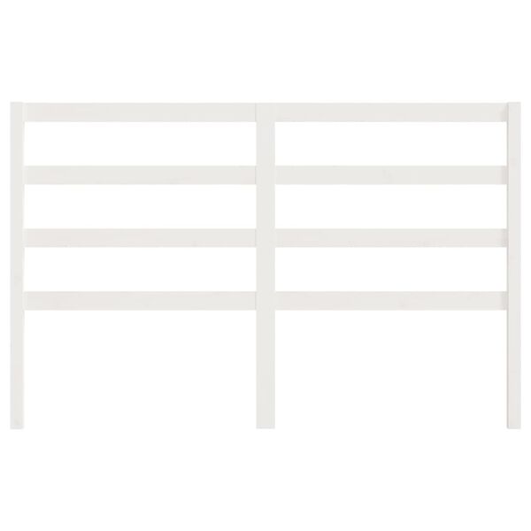 vidaXL Čelo postele bílé 166 x 4 x 100 cm masivní borovice