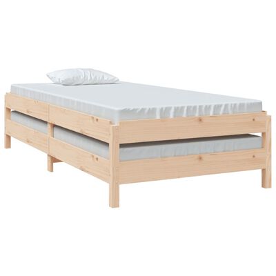 vidaXL Stohovatelná postel 75 x 190 cm masivní borovice