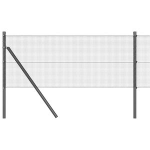 vidaXL Zemn&iacute; upevněn&iacute; svařovan&eacute; dr&aacute;těn&eacute; ploty 100 x 0,4 m &Scaron;ed&aacute;