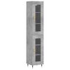 vidaXL Skř&iacute;ň highboard betonově &scaron;ed&aacute; 34,5x34x180 cm kompozitn&iacute; dřevo