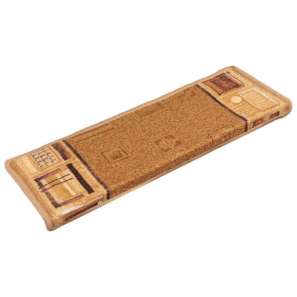 vidaXL N&aacute;&scaron;lapy na schody samolepic&iacute; 5 ks 65x21x4 cm b&eacute;žov&eacute;