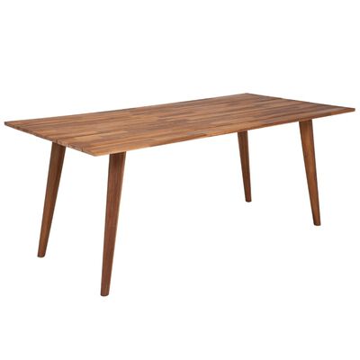 vidaXL Jídelní stůl z masivního akáciového dřeva hnědý