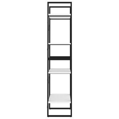 vidaXL Knihovna se 4 policemi bílá 60 x 30 x 140 cm dřevotříska