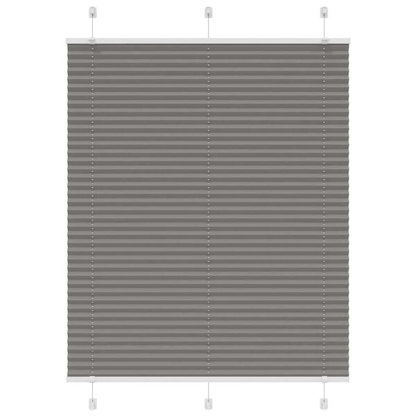 vidaXL Plisovan&aacute; roleta antracitov&aacute; 110x150 cm &Scaron;&iacute;řka l&aacute;tky 109,4 cm