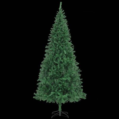 vidaXL Umělý vánoční stromek s LED osvětlením 300 cm zelený