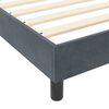 vidaXL Postel s boxspringem s čelo Tmavě &scaron;ed&aacute; 100 x 200 cm samet