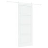 vidaXL Posuvn&eacute; dveře ORKDAL 83 x 211 cm Kompozitn&iacute; dřevo B&iacute;l&aacute;