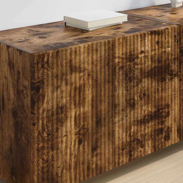 vidaXL TV wall cabinet Kouřov&yacute; dub 59,5 x 31 x 40 cm kompozitn&iacute; dřevo